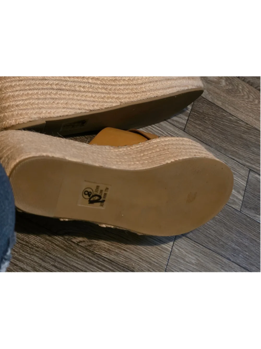 Women's Soda Platform Sandals Tan Size 8